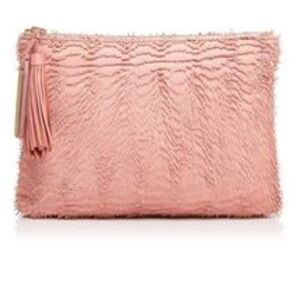 LOEFFLER RANDALL PINK CLUTCH NEW